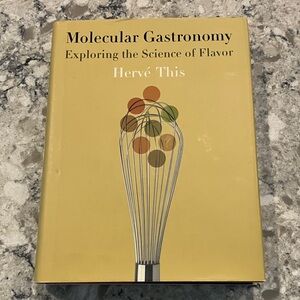 Molecular Gastronomy Book by Hervé This - Yellow Cover